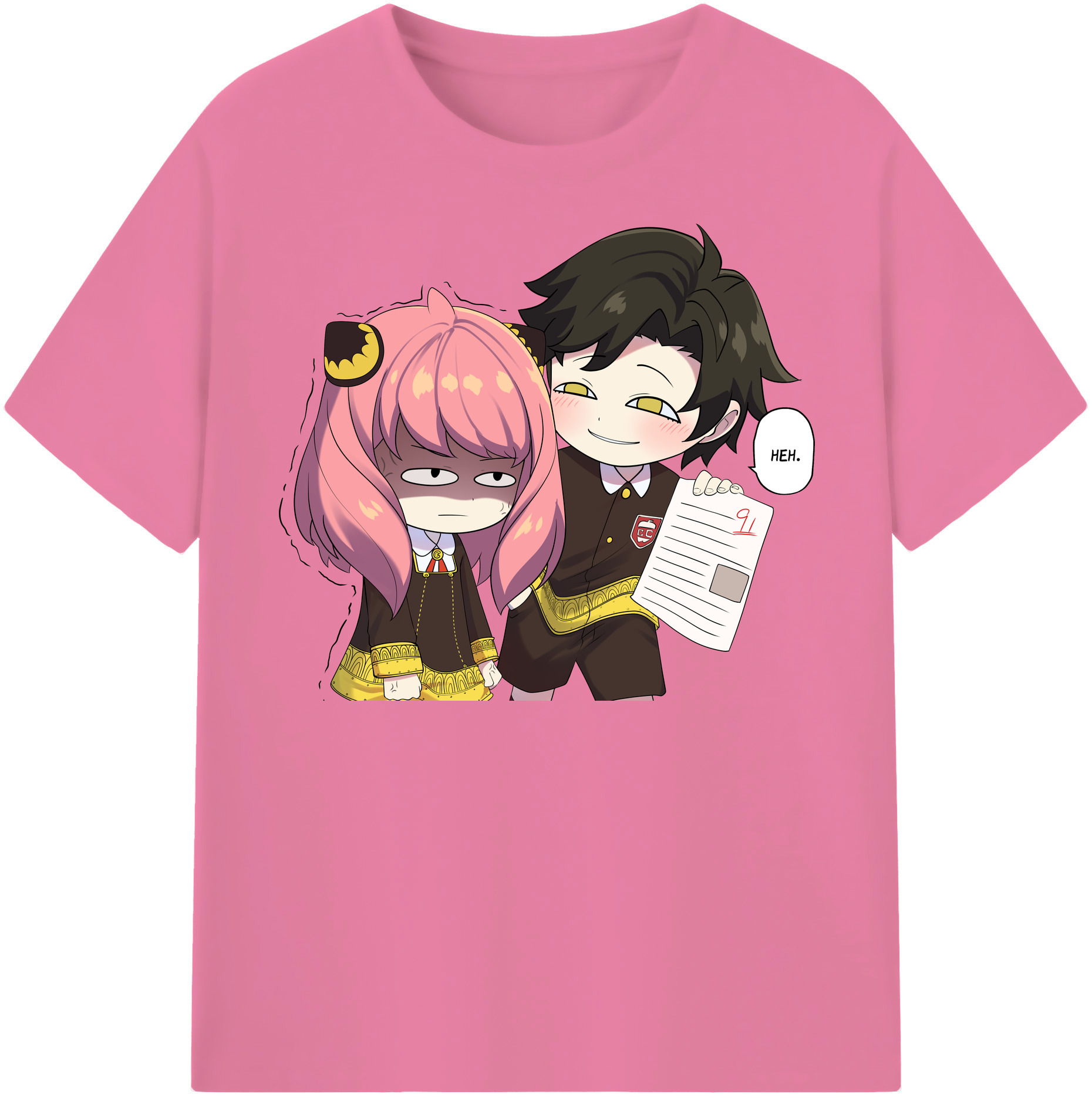 （画像用） SPY×FAMILY间谍家家酒 綿100％半袖Tシャツ（フロントプリント）